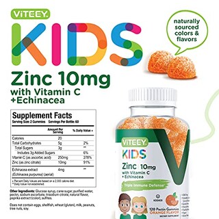 Foto 4 | Foto 4 | Gomitas Viteey Zinc de 10 mg con Vitamina C y Equinácea X1 - Venta Internacional
