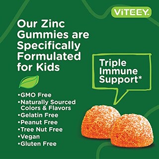 Foto 5 | Foto 5 | Gomitas Viteey Zinc de 10 mg con Vitamina C y Equinácea X1 - Venta Internacional