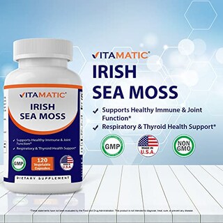 Foto 3 | Foto 3 | Suplemento Vitamatic Organic Irish Sea Moss 120 Cápsulas - Venta Internacional.