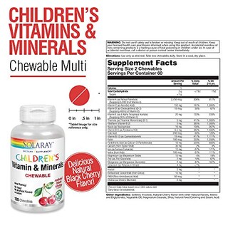 Foto 2 | Foto 2 | Multivitamínico Para Niños Solaray Complete 120 Masticables - Venta Internacional.
