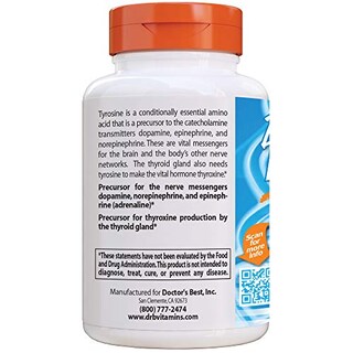 Foto 3 | Foto 3 | Suplemento Doctor's Best L-tirosina 120 Vc, Sin Ogm, Gluten - Venta Internacional.