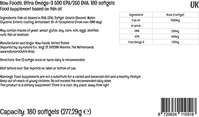 Foto 3 | Foto 3 | Supplement Now Foods Ultra Omega-3 500 Epa/250 Dha 180 G - Venta Internacional.