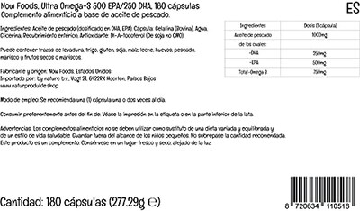 Foto 6 | Foto 6 | Supplement Now Foods Ultra Omega-3 500 Epa/250 Dha 180 G - Venta Internacional.