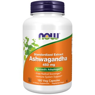 Foto 1 | Foto 1 | Suplemento Now: Extracto Estandarizado De 450 Mg De Ashwagandha, 180 Ca - Venta Internacional.