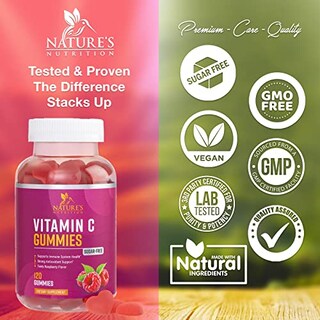 Foto 4 | Foto 4 | Gomitas De Vitamina C Nature's Nutrition Sin Azúcar 120 Gomitas - Venta Internacional.