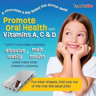 Foto 4 | Foto 4 | Suplemento Multivitamínico Yum-vs Kids Chocolate 60 Masticable - Venta Internacional.