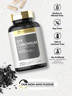 Foto 4 | Foto 4 | Suplemento Carlyle Gtf Chromium 600 Mcg 250 Cápsulas - Venta Internacional.