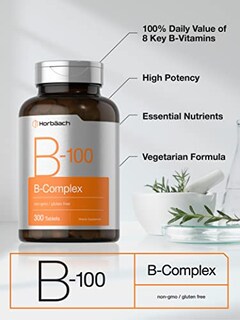 Foto 3 | Foto 3 | Suplemento Horbaach B-100 Complex 300 Comprimidos Vegetariano - Venta Internacional.