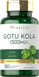 Suplemento Carlyle Gotu Kola En Cápsulas, 1500 Mg, 180 Unidades - Venta Internacional.