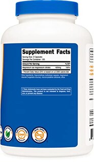 Foto 3 | Foto 3 | Suplemento Nutricost Citrato De Magnesio 420 Mg 240 Cápsulas - Venta Internacional.