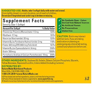 Foto 6 | Foto 6 | Suplemento Dietético Nature Made Super B Energy Complex 60 Sof - Venta Internacional.