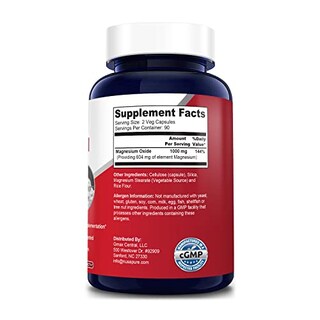 Foto 2 | Foto 2 | Suplemento De Óxido De Magnesio Nusapure 1000 Mg 180 Cápsulas Vegetarianas - Venta Internacional.