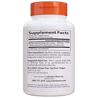 Foto 2 | Foto 2 | Suplemento Doctor's Best Bacopa Con Synapsa 320 Mg 60 Comprimidos - Venta Internacional.