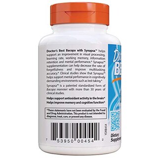Foto 3 | Foto 3 | Suplemento Doctor's Best Bacopa Con Synapsa 320 Mg 60 Comprimidos - Venta Internacional.