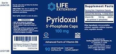 Foto 2 | Foto 2 | Suplemento Life Extension De Piridoxal 5-fosfato, 100 Mg, 90 Cápsulas - Venta Internacional.