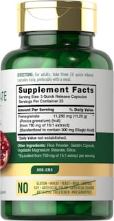 Foto 2 | Foto 2 | Suplemento De Extracto De Granada De Carlyle, 11250 Mg, 100 Cápsulas - Venta Internacional.