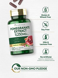 Foto 4 | Foto 4 | Suplemento De Extracto De Granada De Carlyle, 11250 Mg, 100 Cápsulas - Venta Internacional.