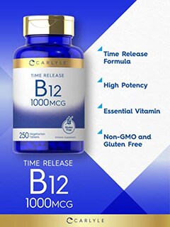 Foto 3 | Foto 3 | Suplemento Carlyle De Vitamina B12, 1000 Mcg, Liberación Prolongada, 250 Tabletas - Venta Internacional.