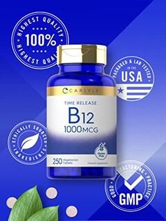 Foto 5 | Foto 5 | Suplemento Carlyle De Vitamina B12, 1000 Mcg, Liberación Prolongada, 250 Tabletas - Venta Internacional.