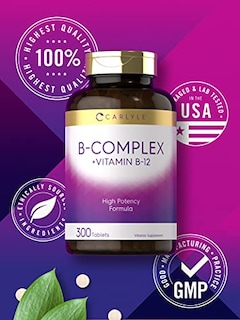Foto 5 | Foto 5 | Complemente La Vitamina Carlyle B Complex Con Vitamina B12 300 Tabletas - Venta Internacional.