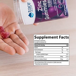 Foto 2 | Foto 2 | Suplemento: Gomitas Masticables De Zinc Con Oligoelementos, 30 Mg - Venta Internacional.