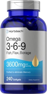Foto 1 | Foto 1 | Suplemento Horbaach Triple Omega 3-6-9 360 Mg 240 Cápsulas Blandas - Venta Internacional.