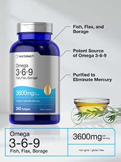 Foto 3 | Foto 3 | Suplemento Horbaach Triple Omega 3-6-9 360 Mg 240 Cápsulas Blandas - Venta Internacional.