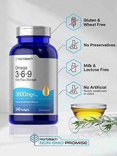 Foto 4 | Foto 4 | Suplemento Horbaach Triple Omega 3-6-9 360 Mg 240 Cápsulas Blandas - Venta Internacional.