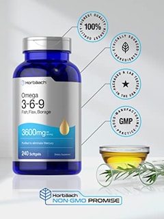Foto 5 | Foto 5 | Suplemento Horbaach Triple Omega 3-6-9 360 Mg 240 Cápsulas Blandas - Venta Internacional.