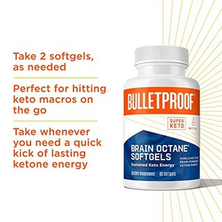 Foto 4 | Foto 4 | Suplemento Bulletproof Brain Octane C8 Mct Oil 60 Cápsulas Blandas - Venta Internacional.