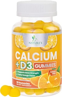 Foto 1 | Foto 1 | Gominolas De Calcio Nature's Nutrition Sin Azúcar Con Vitamina D3 - Venta Internacional.