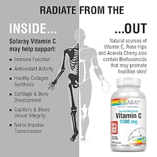 Foto 5 | Foto 5 | Suplemento Solaray De Vitamina C, 1000 Mg, Liberación Prolongada, 275 Cápsulas - Venta Internacional.
