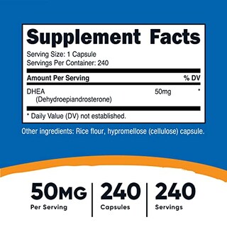 Foto 4 | Foto 4 | Suplemento Nutricost Dhea 50 Mg 240 Cápsulas Sin Gluten - Venta Internacional.