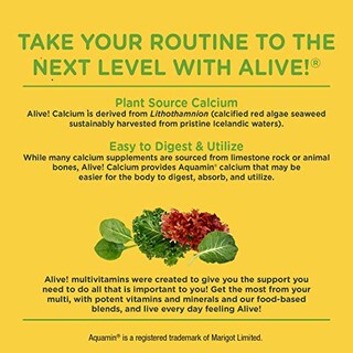 Foto 4 | Foto 4 | ¡complementa Nature's Way Alive! Calcium Bone Support, 120 Tabletas - Venta Internacional.