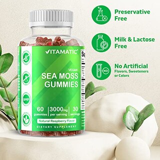 Foto 3 | Foto 3 | Suplemento Vitamático De Gomitas Irlandesas De Musgo Marino, 3000 Mg, 60% Veganas - Venta Internacional.