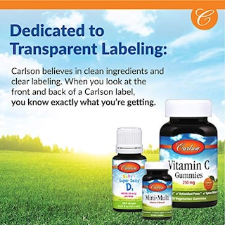 Foto 7 | Foto 7 | Suplemento Carlson Super Daily, Vitamina D3, 25 Mcg, 365 Ml - Venta Internacional.