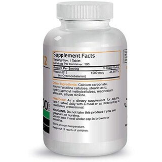 Foto 6 | Foto 6 | Suplemento Bronson De Vitamina B12 De 1000 Mcg De Liberación Sostenida 100 - Venta Internacional.