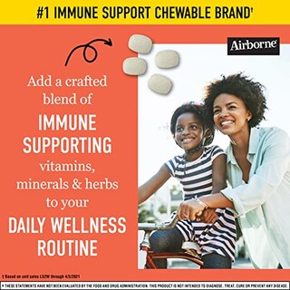 Foto 5 | Foto 5 | Tabletas Masticables Airborne De 1000 Mg De Vitamina C Con Zinc, 96 Unidades - Venta Internacional.