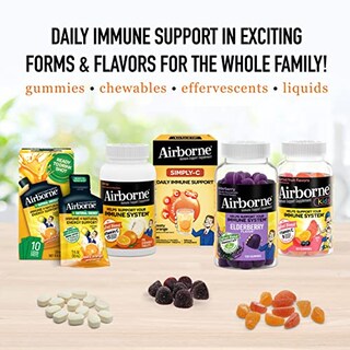 Foto 6 | Foto 6 | Tabletas Masticables Airborne De 1000 Mg De Vitamina C Con Zinc, 96 Unidades - Venta Internacional.