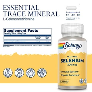 Foto 3 | Foto 3 | Suplemento Solaray Selenium 200 Mcg Vegano Y Sin Ogm 90 Unidades - Venta Internacional.