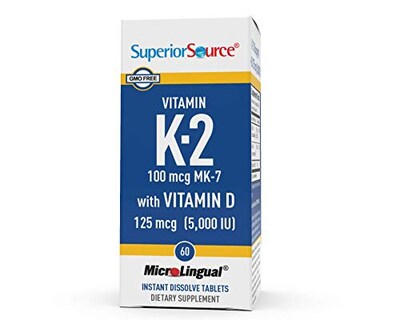 Foto 2 | Foto 2 | Suplemento Superior Source K2 (mk-7) De 100 Mcg Con D3 5000 Ui 60  - Venta Internacional.