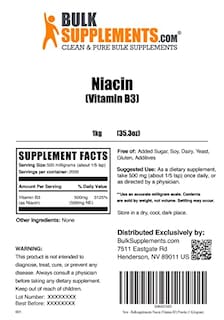 Foto 2 | Foto 2 | Suplemento De Niacina En Polvo Bulksupplements.com 1 Kg - 2000 Dosis - Venta Internacional.