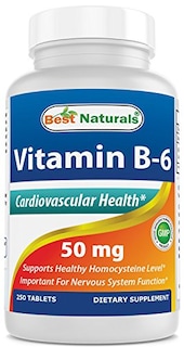 Foto 1 | Foto 1 | Suplemento Best Naturals De Vitamina B6, 50 Mg, 250 Comprimidos - Venta Internacional.