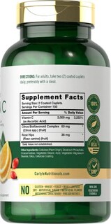 Foto 2 | Foto 2 | Suplemento Carlyle De Vitamina C De 2000 Mg Con Escaramujo 300 Cápsulas - Venta Internacional