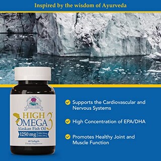 Foto 4 | Foto 4 | Suplemento De Aceite De Pescado Ayush Herbs Con Alto Contenido De Omega-3 60 Cápsulas Blandas - Venta Internacional.