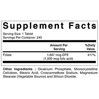 Foto 2 | Foto 2 | Suplemento De Ácido Fólico Vitamático 1000 Mcg (1 Mg) De Vitamina B9 - Venta Internacional.