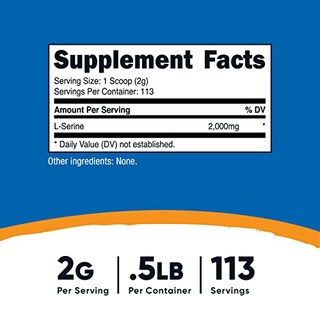 Foto 2 | Foto 2 | Suplemento Nutricost L-serina En Polvo 227 G 113 Porciones 2 G/se - Venta Internacional.