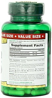 Foto 3 | Foto 3 | Suplemento Nature's Bounty Niacin Flush Free 500 Mg 120 Cápsulas - Venta Internacional.
