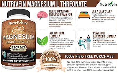 Foto 2 | Foto 2 | Suplemento Nutrivein L-treonato De Magnesio 2207 Mg 90 Cápsulas - Venta Internacional.