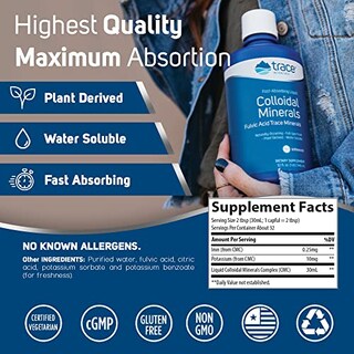 Foto 3 | Foto 3 | Suplemento Líquido Coloidal De Oligoelementos, 946 Ml, Vegano - Venta Internacional.